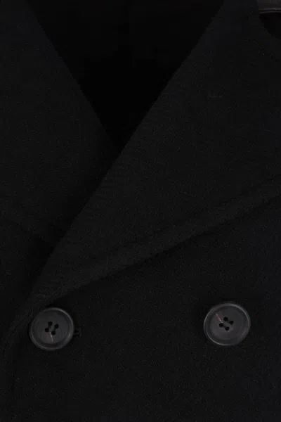 Yohji Yamamoto Coats In Black