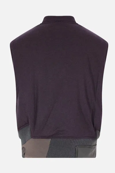 Magliano Padded Bomber Vest In Purple