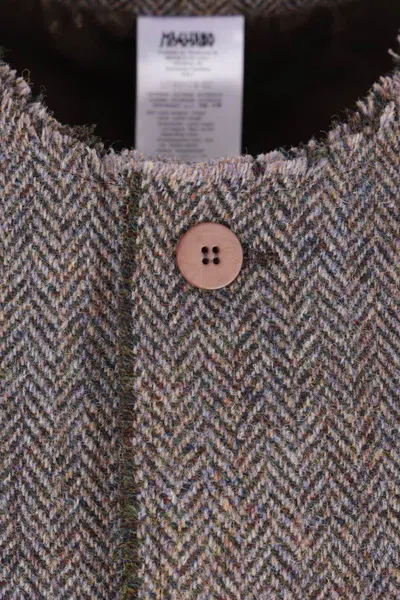 Magliano Herringbone Single Breasted Jacket In Gray