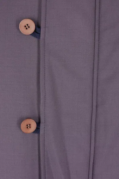 Magliano Oversized Padded Parka Coat In Purple