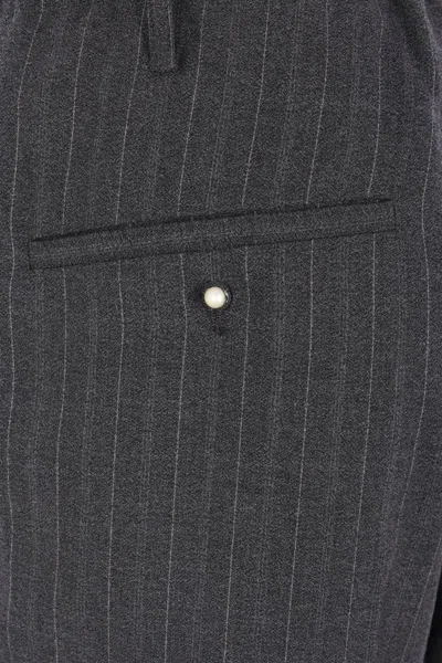 Magliano Pinstripe Pleated Pants In Brown