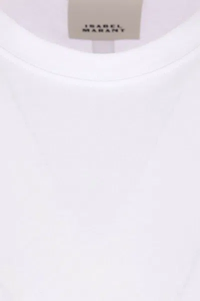 Isabel Marant Layered-detail Cotton T-shirt In White