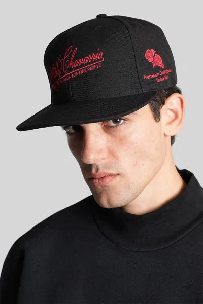 Willy Chavarria Fine Fashion Hat In Black