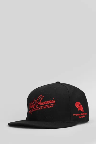 Willy Chavarria Fine Fashion Hat In Black