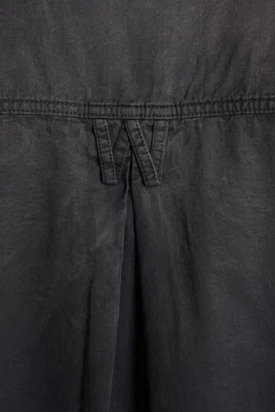 Willy Chavarria Denim Corcoran Shirt In Black