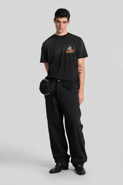 Willy Chavarria Chavarria Pomade Easy Logo-print Cotton-jersey T-shirt In Black