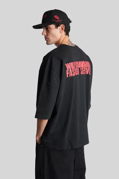 Willy Chavarria Casa De Chavarria Buffalo Tee In Black