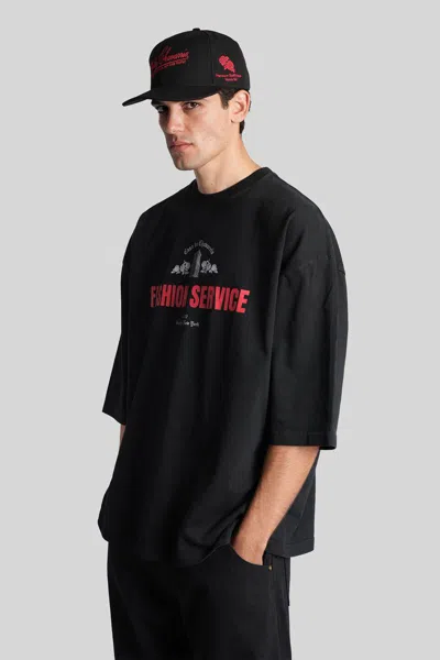 Willy Chavarria Casa De Chavarria Buffalo Tee In Black