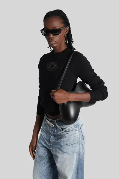 Diesel M-areesa-slim Knitwear In Black Wool In Black