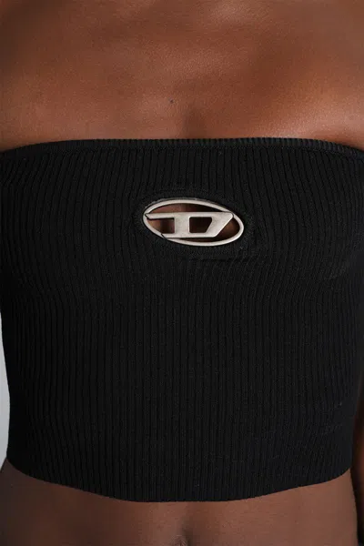 Diesel M Clarksvillex Topwear In Black Viscose In Black