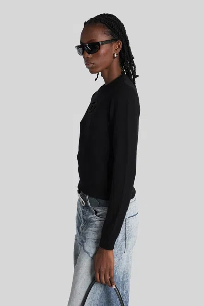 Diesel M-areesa-slim Knitwear In Black Wool In Black