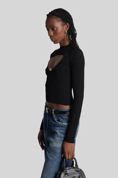 Diesel M-olina Topwear In Black