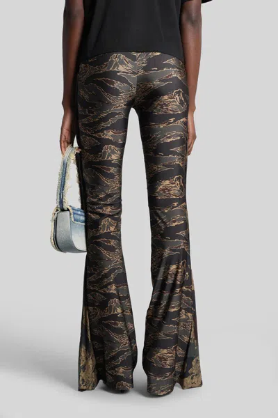 Diesel P-affal Pants In Camouflage Viscose In Multi