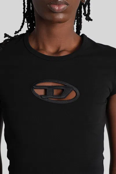 Diesel T-angie Cotton T-shirt In Black