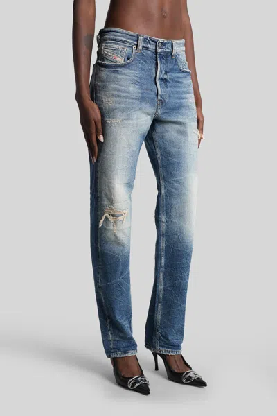 Diesel 1988 D-ark Jeans In Blue Cotton In Blue