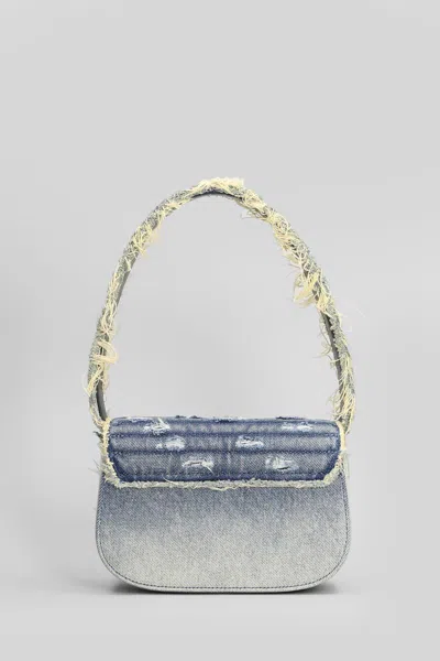 Diesel 1dr Shoulder Bag In Blue Cotton In Blue