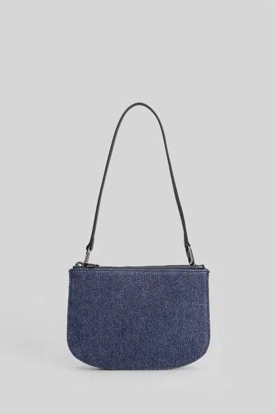 Diesel 1dr 20. Twin Shoulder Bag In Blue Cotton In Blue