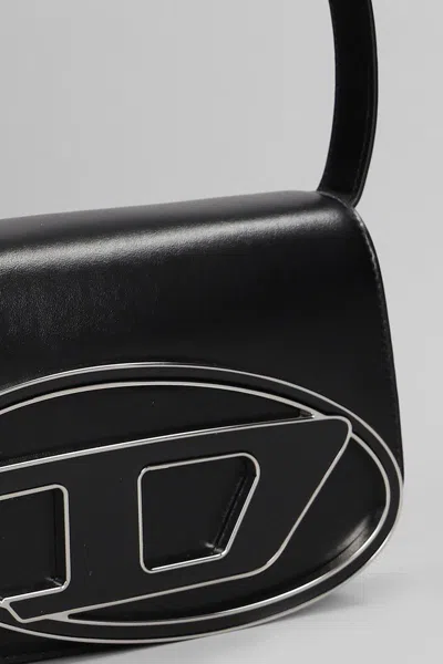 Diesel 1dr Shoulder Bag In Black Leather In Black