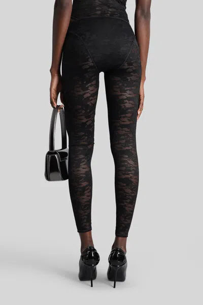 Diesel Claire-utlt Leggings In Black Polyester In Black