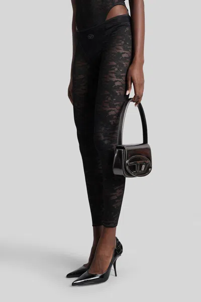 Diesel Claire-utlt Leggings In Black Polyester In Black