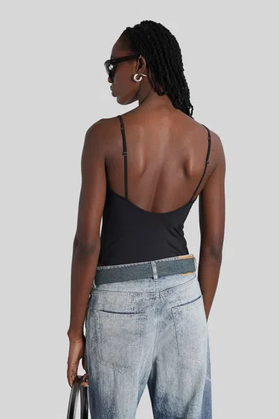 Diesel Ufby-oval-d-bodysuit Body In Black Polyester In Black