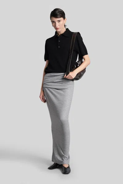 Entire Studios Polo In Black Wool In Black