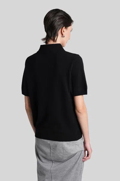 Entire Studios Polo In Black Wool In Black