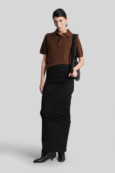 Entire Studios Polo In Brown Wool In Brown