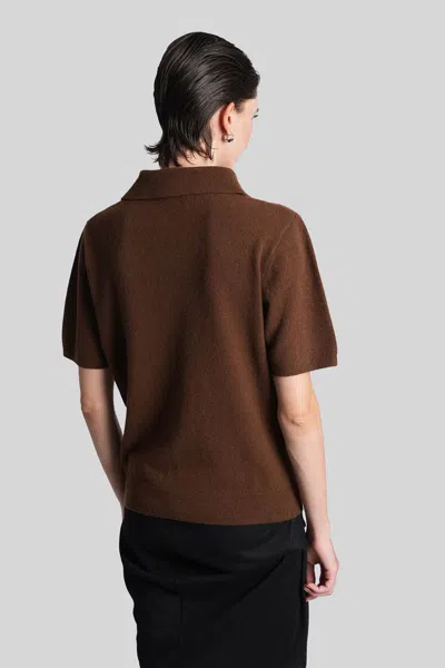 Entire Studios Polo In Brown Wool In Brown