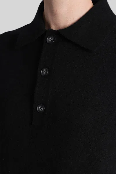 Entire Studios Polo In Black Wool In Black