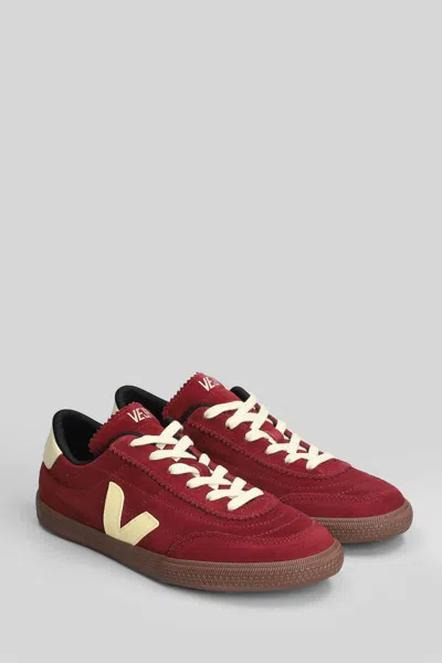 Veja Paneka Suede Sneakers Grenat Sun Bark In Red