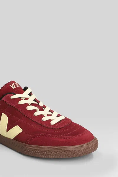 Veja Paneka Suede Sneakers Grenat Sun Bark In Red