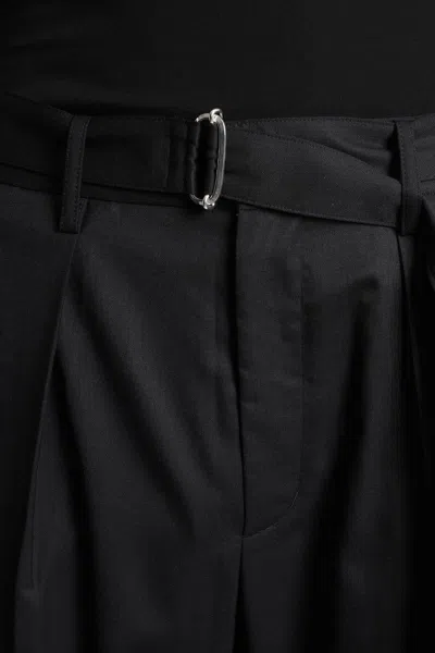 Attachment Pants In Black Polyester In Black