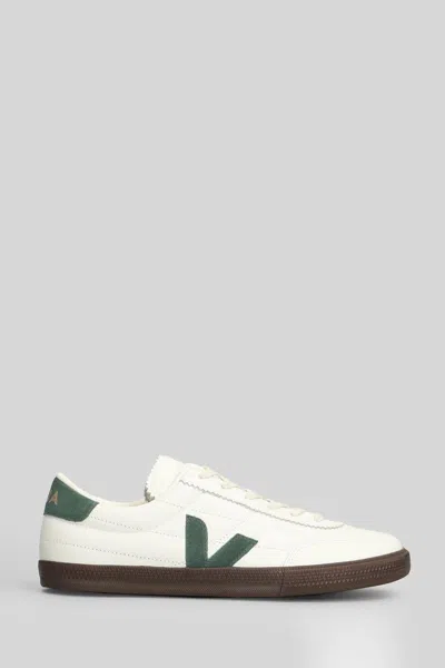 Veja Multicolour Leather Suede Sneaker In White