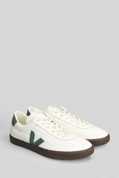 Veja Multicolour Leather Suede Sneaker In White