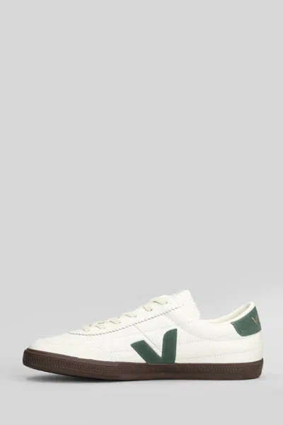 Veja Multicolour Leather Suede Sneaker In White