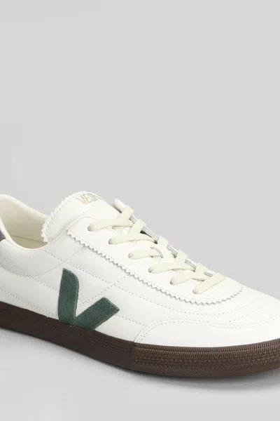 Veja Multicolour Leather Suede Sneaker In White