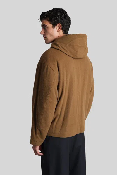 Attachment Casual Jacket In Camel Wool In Brown