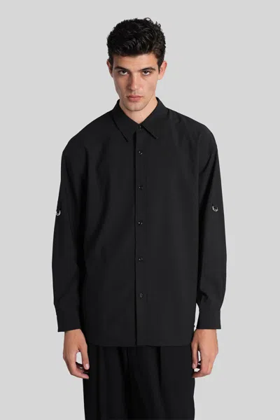 Attachment Hook Detail Shirt In Black