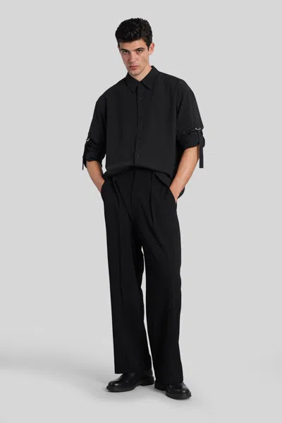 Attachment Hook Detail Shirt In Black