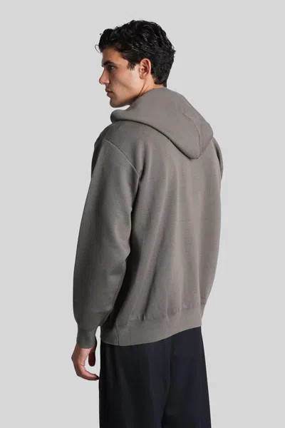 Attachment Sweatshirt In Grey Wool In Gray