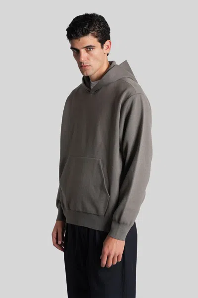 Attachment Sweatshirt In Grey Wool In Gray