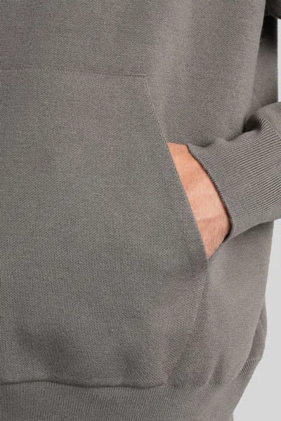 Attachment Sweatshirt In Grey Wool In Gray