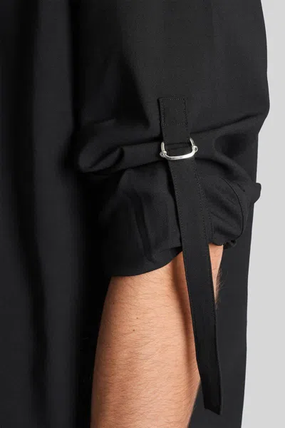 Attachment Hook Detail Shirt In Black