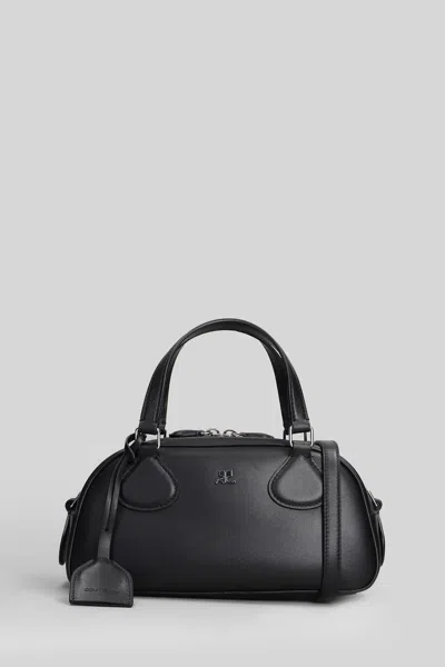Courrèges Friday Bag Shoulder Bag In Black Leather In Black