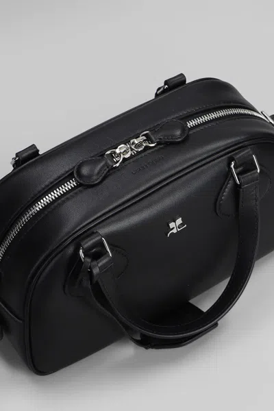 Courrèges Friday Bag Shoulder Bag In Black Leather In Black