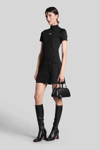 Courrèges Mini Dress In Black
