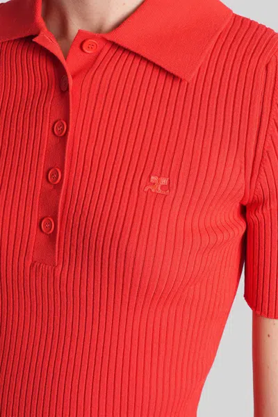 Courrèges Polo In Red