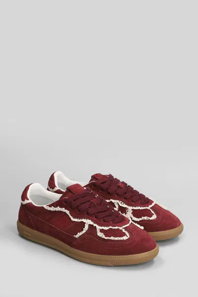 Alohas Tb.490 Crochet Leather Sneakers In Red