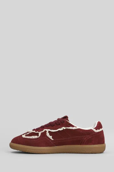 Alohas Tb.490 Crochet Leather Sneakers In Red